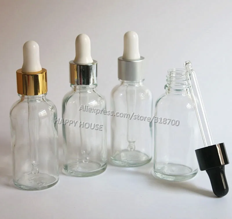 Wholesale E Juice Bottles, 360pcs/lot Clear 30ml Boston Round Glass