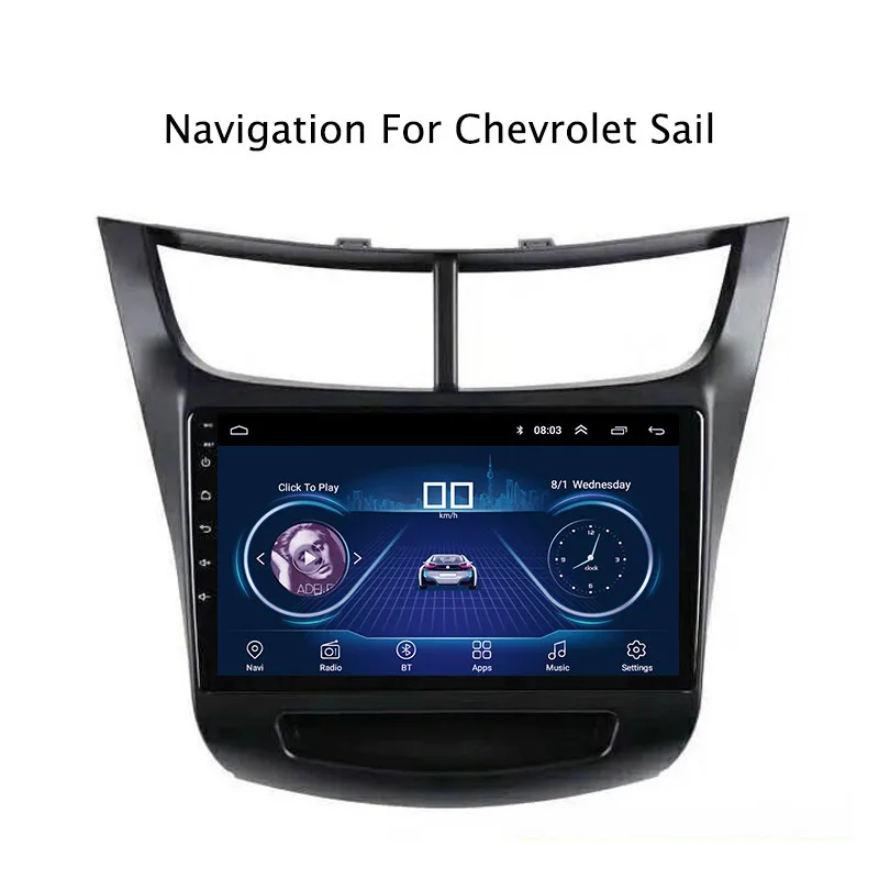 Perfect 9inch IPS and 2.5D Touch Screen Android 8.1 Car DVD GPS Navigation for Chevrolet Sail 2015 2016 2017 2018 Radio Audio Stereo 10