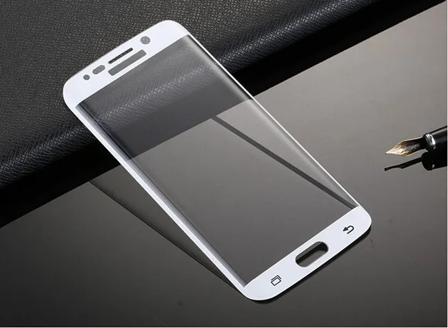 RONICAN S6 edge полная изогнутая 3D защита экрана из закаленного стекла Защитная пленка для samsung Galaxy S6 Edge plus - Цвет: white