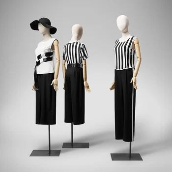 

1pcs Lady mannequins Linen fabric fashion dress Upper-Body woman model with arm for clothes cosmetology window Display