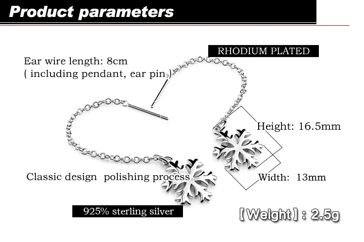 Snowflake Earrings Image 1
