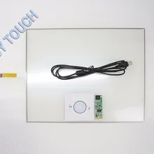 15 дюймов 4 провода резистивная сенсорная панель 322x247 мм с USB контроллером комплект для DIY для магазина монитор