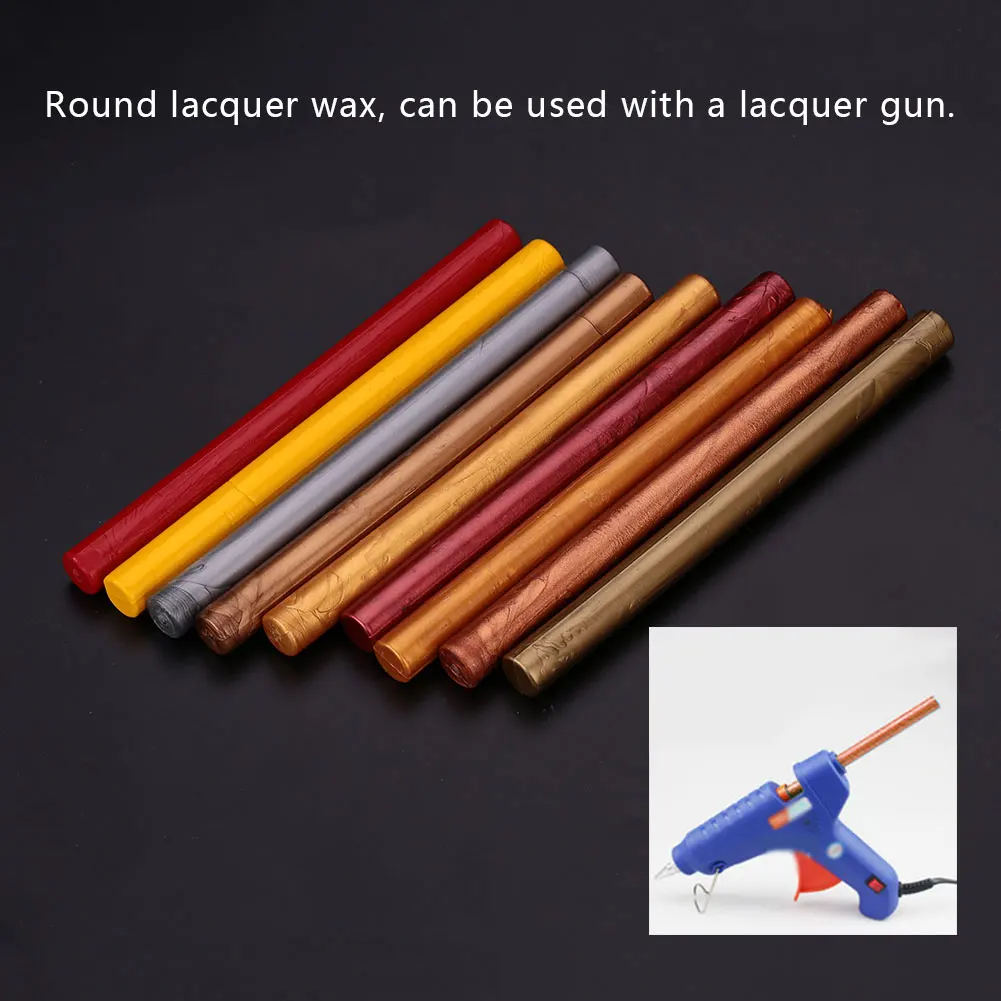  Sealing Wax Sealing Candle Round Bar Stick 10 Colors Glue Postcards Invitation Home Decor Wedding S - 33047820515