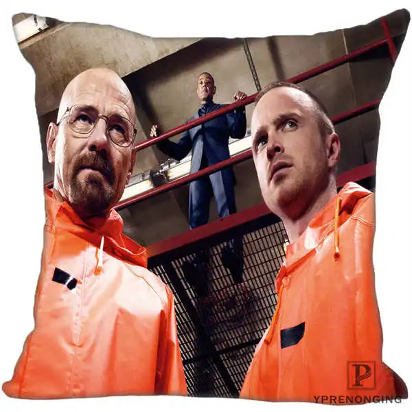 Custom Pillowcase Walter White Breaking Bad Square Zippered Pillow Cover35X35,40x40,45x45cm(One