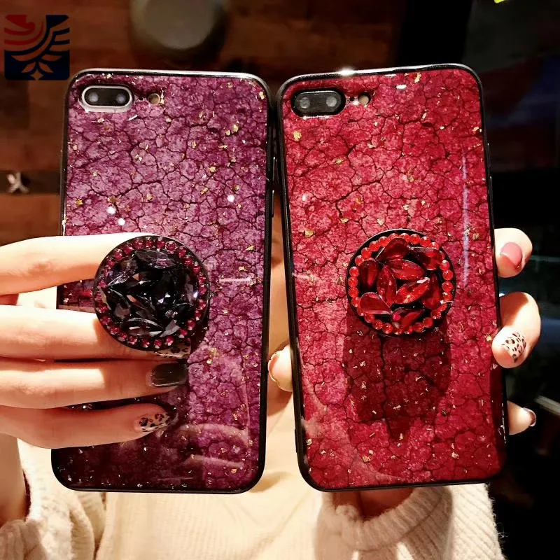 PEIPENG Luxury Gold Foil Bling Marble diamond  phone case Phone Cases Soft TPU Cover  For iphone 6 6S 7 8 Plus X Xs Max Christmas gift04