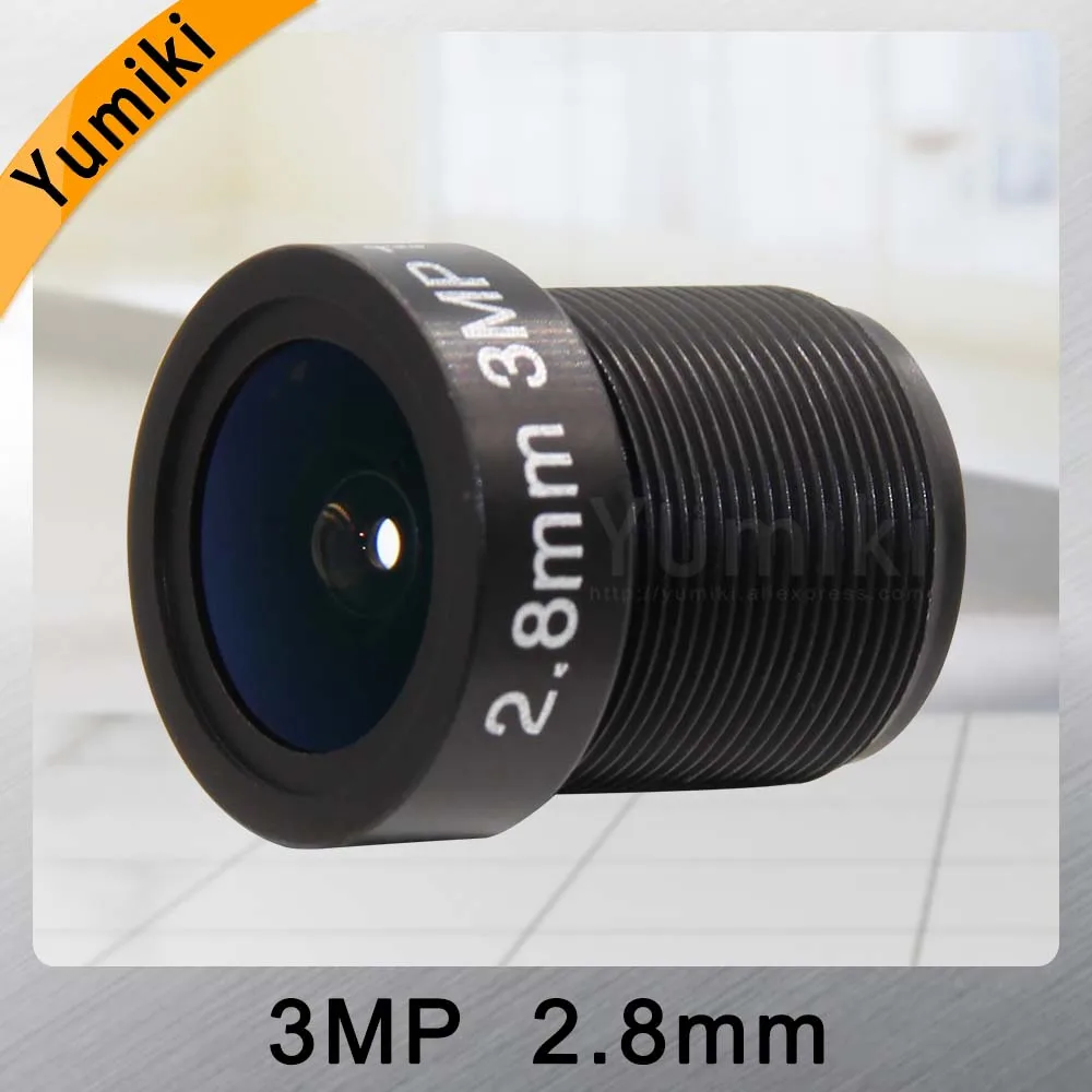  Yumiki 3.0Megpixel M12 MTV 2.8mm 3MP HD CCTV Camera Lens IR HD Security Camera Lens Fixed Iris - 32959466167