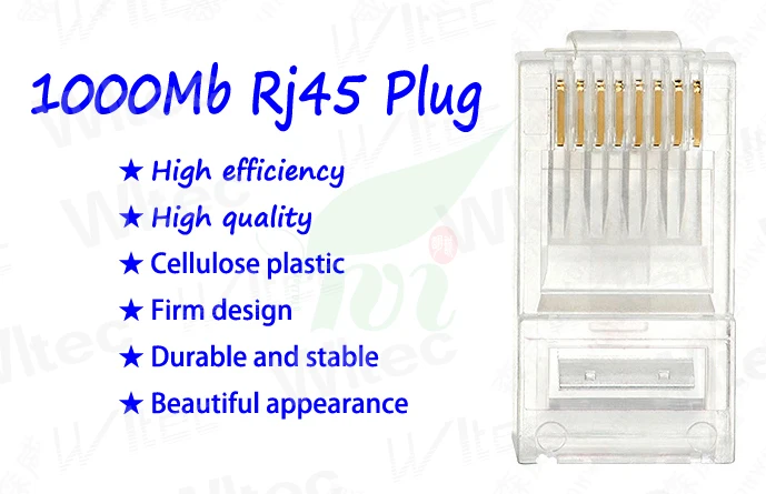 Rj 45 Plug скорости сети более 1000 МБ для сети проекта 8 контактов сетевой разъем для ip-видеонаблюдения