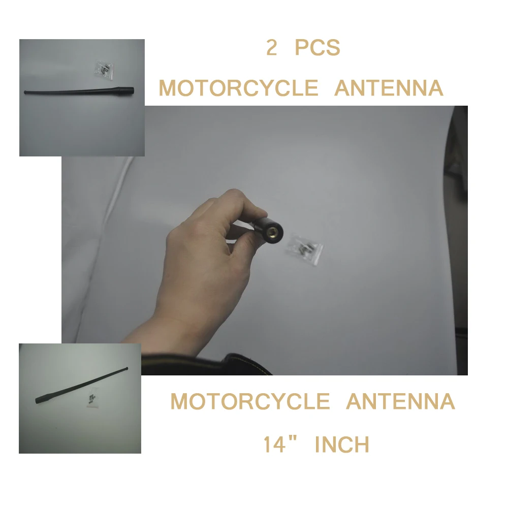 14" 1Pair/2 pcs Motorcycle Antenna inch custom antennas for Electra