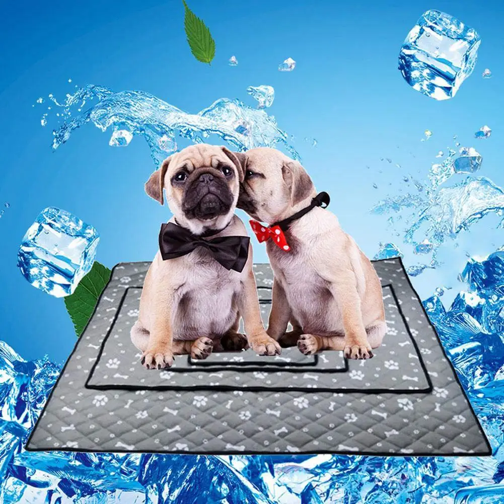 

Pet Soft Summer Cooling Mats Blanket Pet Dog Self Cooling Mat Pad Summer Car Seat Ice Silk Mat Pet Cooling Non Sticking Blanket
