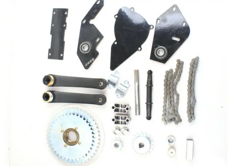 Motorized Bicycle Bike Driving Transmission Systemin Levers, Ropes