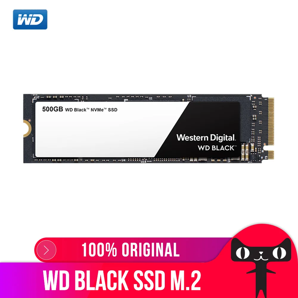 Meilleur DEO SSD Noir NVMe 3D NAND 500 GB M.2 2280 SSD WDS500G2X0C Solide State Drive Disque 3400 MO S PCIe Gen3 8 Gb s pour PC Ordinateur Portable notebook
