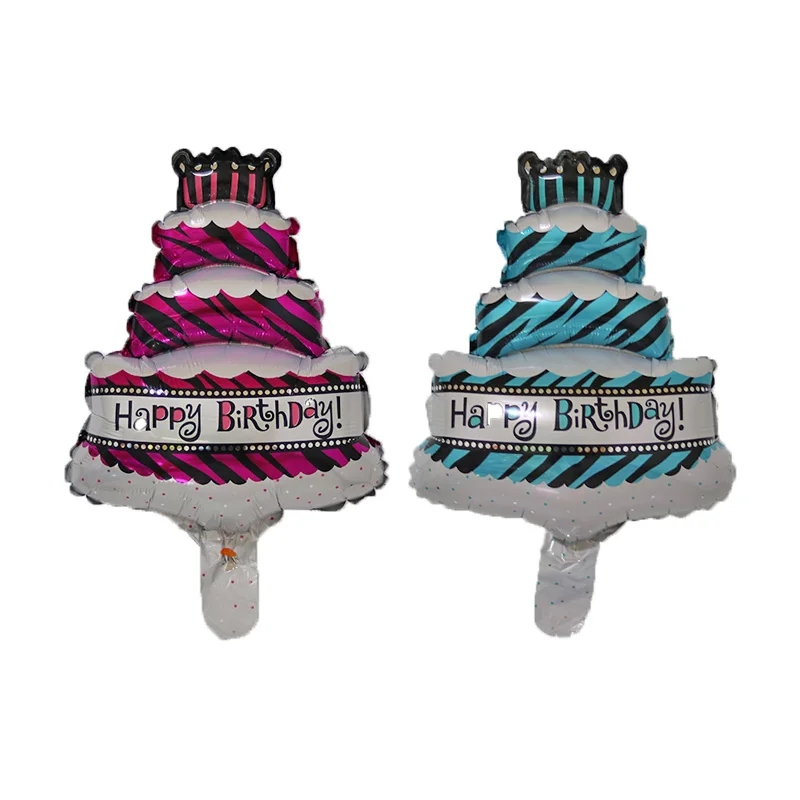 

Mini birthday party cake aluminum foil decorations balloons kids toy holiday ball wholesale supplier Children's day