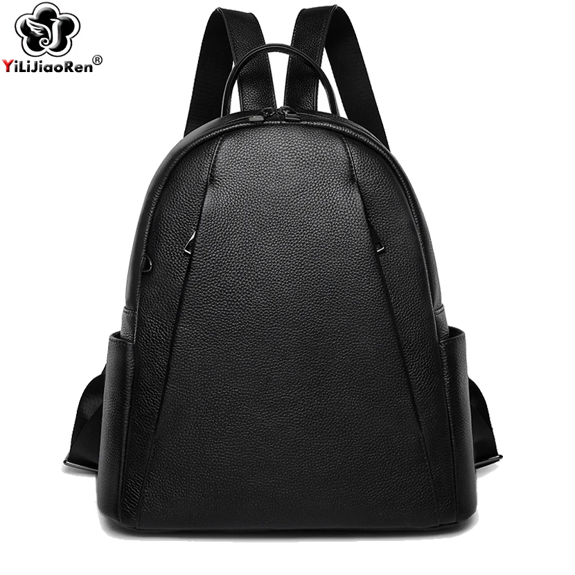  Casual Women Backpack Designer Brand Cow Leather Backpack Female Large Capacity School Bags for Gir - 32988974200