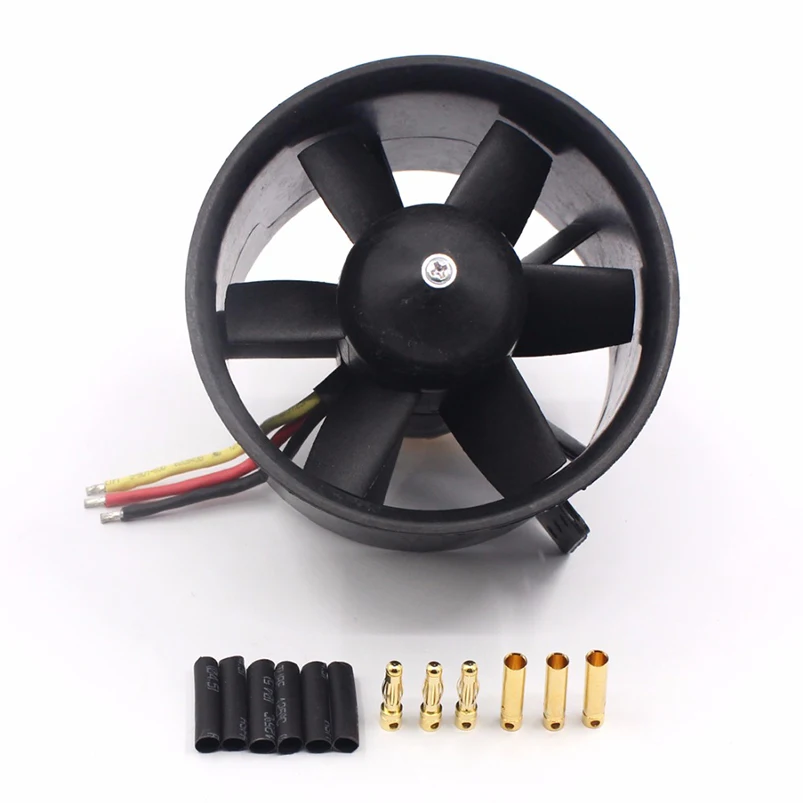 

QX-MOTOR Brushless Motor 90mm EDF Ducted Fan Motor 6 QF3530 1750KV Balance Tested for Jet RC Airplane Multicopter F22138