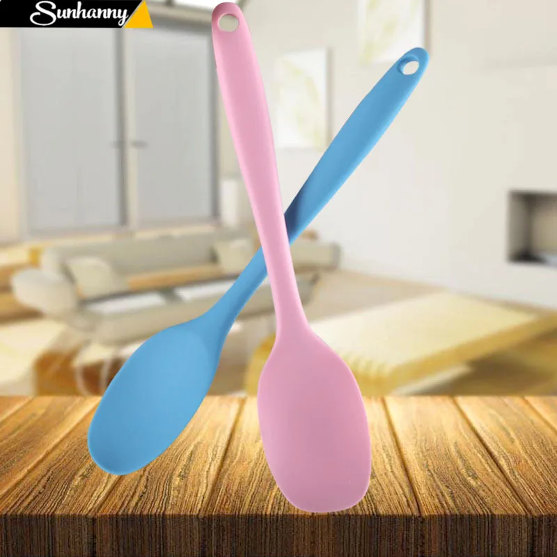 

Sunhanny High Quality Tableware Safety Soft Head Silicone FDA Key Spoon
