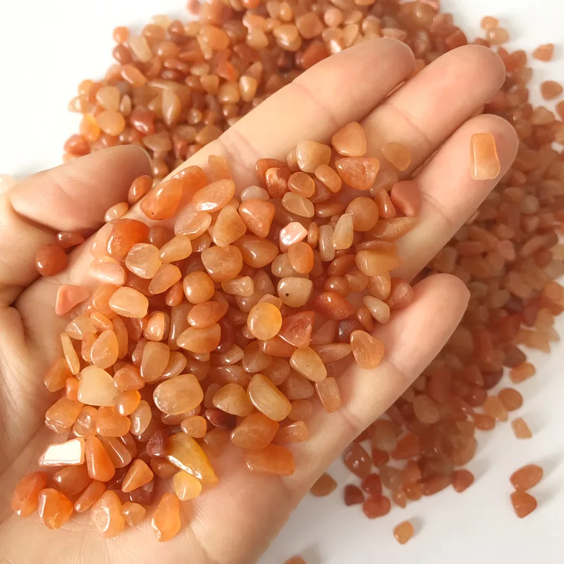 

Natural Crystal Gravel Red Aventurine Crystal Stone Degaussing Stone Fish Tank Stone Flower Pot Ore Purification Home Decoration