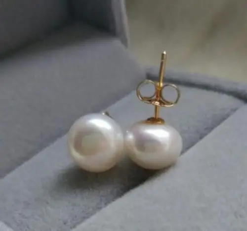 

GENUINE 12.5~13MM AAA+++ WHITE SOUTH SEA PEARL EARRING