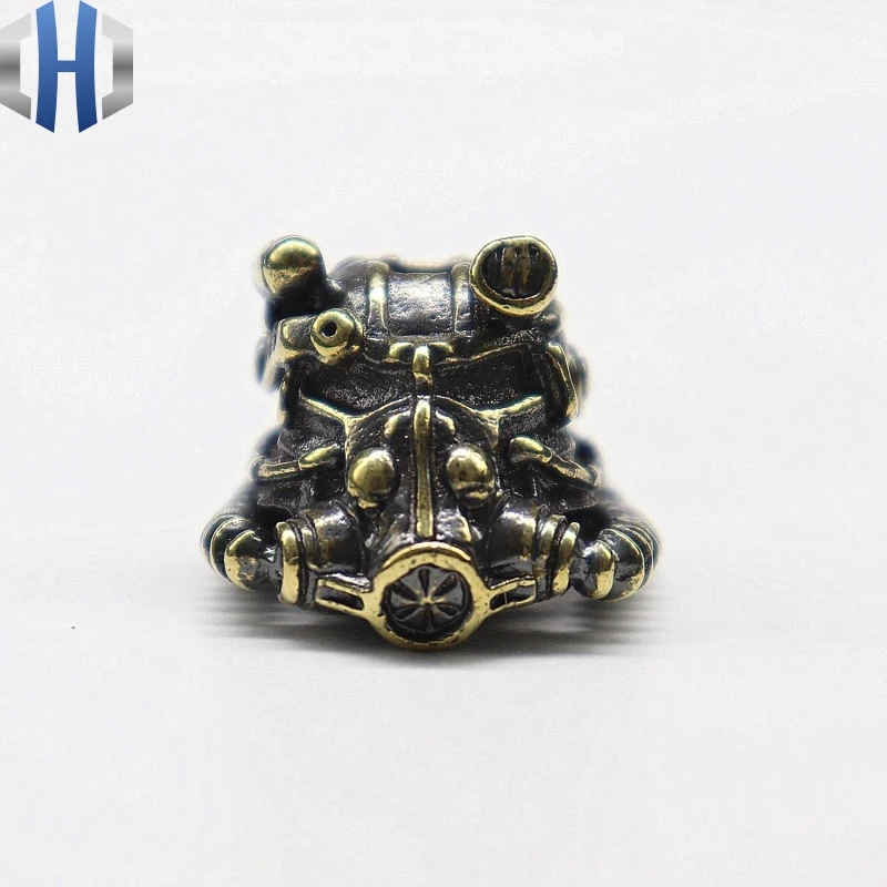 

Brass Radiation Engineer Knife Pendant Pure Copper DIY Hand Knitting Accessories Keychain Separated Beads Paracord Beads EDC DIY