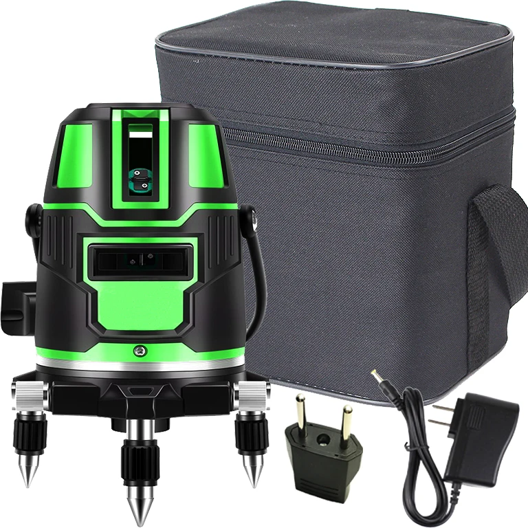 Super green Laser 360 Degrees Rotary Level 5 Lines 6 Points Outdoor