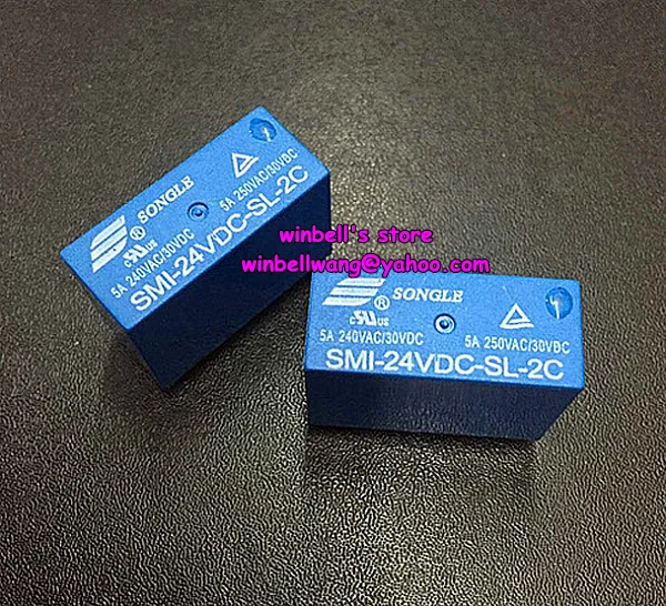 5 шт./лот совершенно новое реле сигнала 24 В SMI-24VDC-SL-2C 5A 250VAC/30VDC 8pins ~ | Обустройство