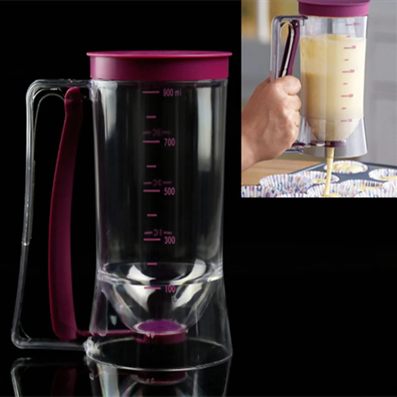 

1pcs - 3pcs High quality 900ml Cupcake Pancake Batter Dispenser Muffin Helper Mix Pastry Jug Baking DIY Tool,Free shipping.