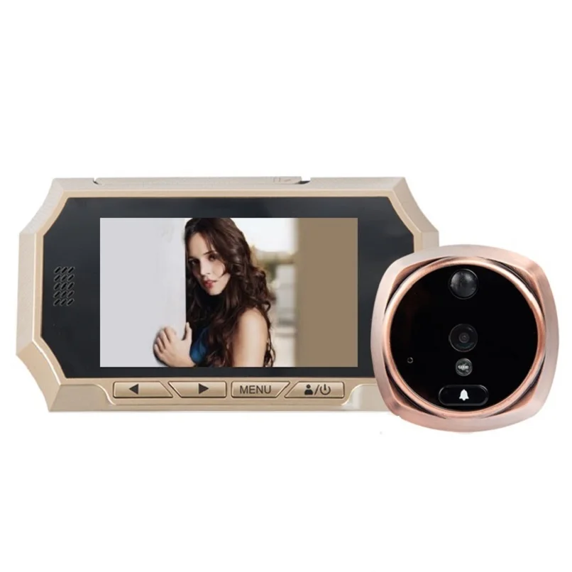 

4.3 inch video peephole door camera IR Night vision PIR Motion Sensor electronic peephole Photos Taking Video Recording Max 32GB