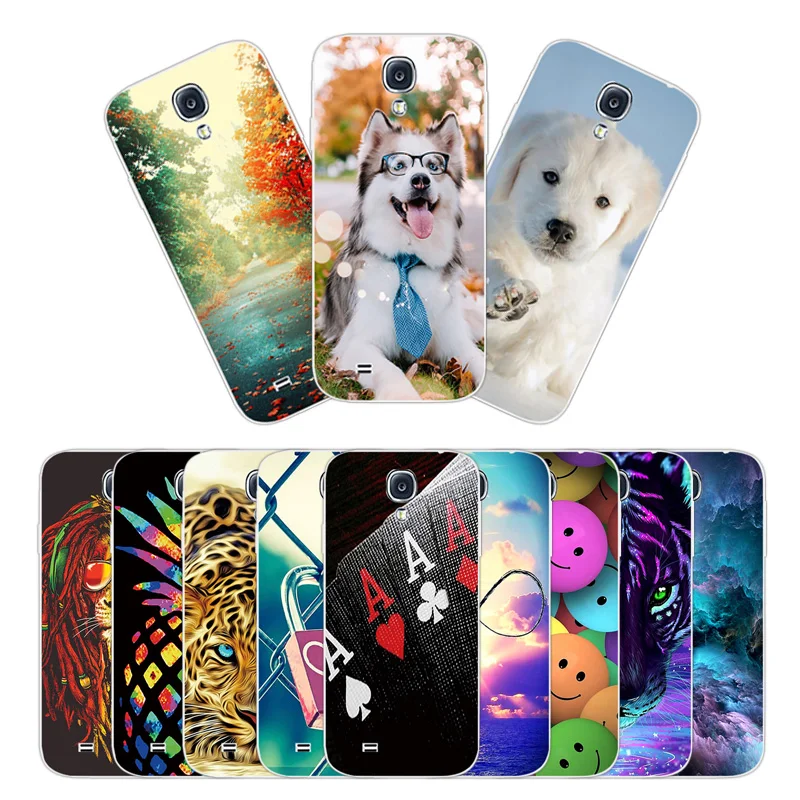 5 0 дюймов для samsung Galaxy S4 чехол мягкий силиконовый Coque i9500 телефон в виде ракушки SIV