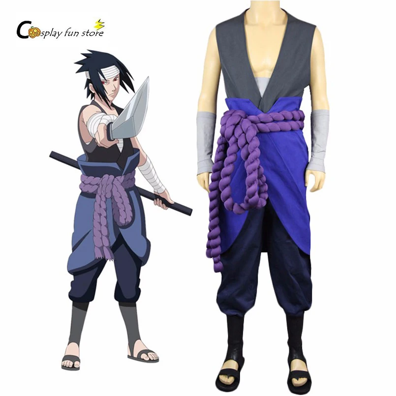 Free Shipping Customized Naruto Uchiha Sasuke Halloween Cosplay Costume Anime Customized For Kid And Adult Cosplay Festivals Buy At The Price Of 68 23 In Aliexpress Com Imall Com