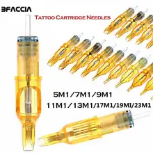 Bfaccia 20 шт стерильные одноразовые для татуировок картридж иглы инструменты 5M1/7M1/9M1/11M1/13M1/17M1/19M1/23M1 аксессуар