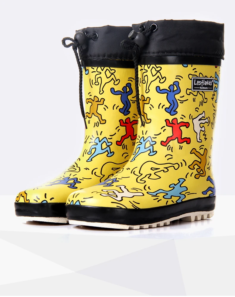Cartoon Children Rain Boots Spring Autumn Winter Boys Girls Shoes Baby Kids Rainboots Non-Slip Waterproof Shoes Boot BS20 (9)