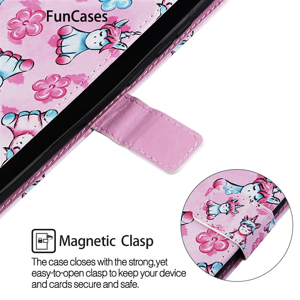 Panda Dompet Flip Case untuk Telepon Huawei Y6 2019 Dilengkapi Casing Yang Meliputi Kasus S Carcasa Huawei Ajax Kehormatan 8A Bermain ponsel