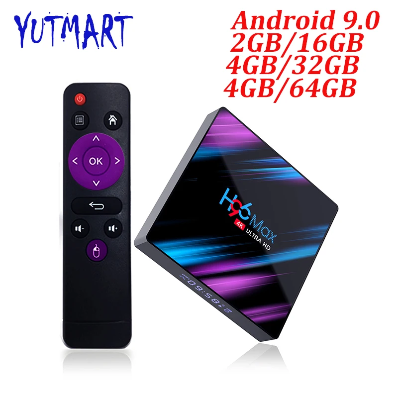 

H96 MAX Smart TV Box Android 9.0 4GB Ram 32GB/64GB Rom Rockchip RK3318 Dual WIFI 4K USB3.0 H.265 BT4.0 Set Top Box PK X88 PRO