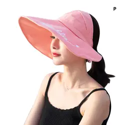 Z женская летняя шляпа в сдержанном стиле, Женская милая дышащая шляпа от солнца, для путешествий, защита от солнца, однотонная
