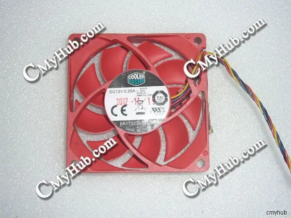 Подлинный охлаждающий вентилятор для COOLER MASTER FA07015L12LPB DC12V 0.25A 4pin 4 провода 7015 70x70x15