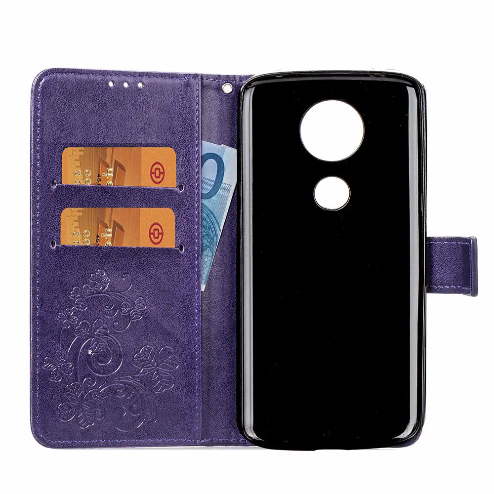Для Motorola G7 чехол для телефона бампер с цветочным узором флип кожаный бумажник G6