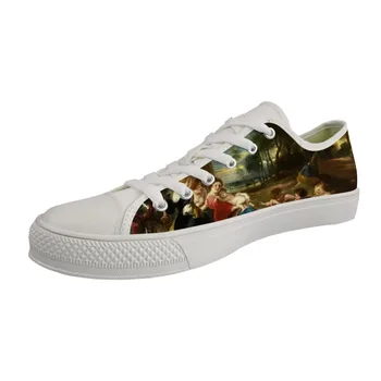 

Customizable Low top White Canvas Shoes Fashion Vulcanized Shoes for Male Sneakers Myth Art Painting Print Peter Paul Rubens
