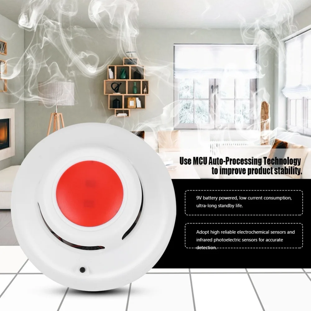 

High Sensitive CO&Smoke Detector Carbon Monoxide Analyzer Gas Alarm Sensor for Home Secuity
