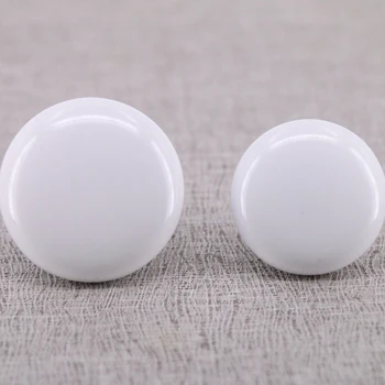 1xWhite Color Round Furniture Knobs Ceramic Drawer Knob Cabinet Pulls Closet Cupboard Pull Handle Modern Kitchen Knobs 32mm 38mm