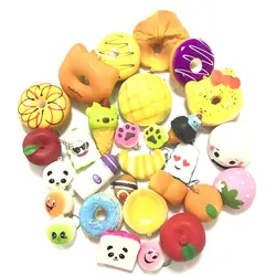 10 шт./компл. детские игрушки мини мягкий хлеб брелок-игрушка Моделирование детских игрушек хлеб пончик оптовая продажа