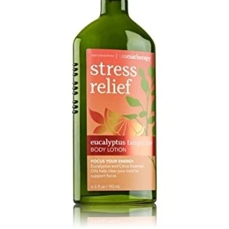 Bath & Body Works Aromatherapy Stress Relief Eucalyptus Tangerine Body Lotion 6.5 Oz.