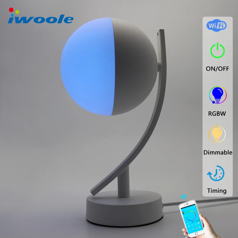 IWOOLE Smart LED Desk Lamp Wifi RGB 16 