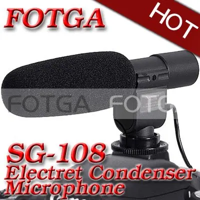 Pro DV стереомикрофон mic uni-направление для Canon 500d 600d 5dII 1diii 50D 60D Nikon D90 D3000 D7000 DSLR DV камера DC