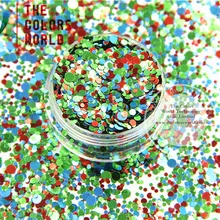 RM321-293 смешанные цвета и круглые точечные формы металлический блеск для косметика для ногтей и украшения своими руками