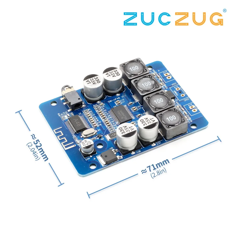 

youe shone TPA3118 2x30W 8-26V DC Stereo audio Bluetooth Digital power Amplifier Board For amplifiers