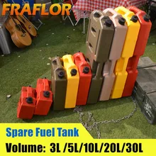 Jerrycan-tanque de combustible diésel de 3L, 5L, 6L, 10L, rojo, negro y verde, contenedor de repuesto de Gas antiestático Jerry Can Polaris