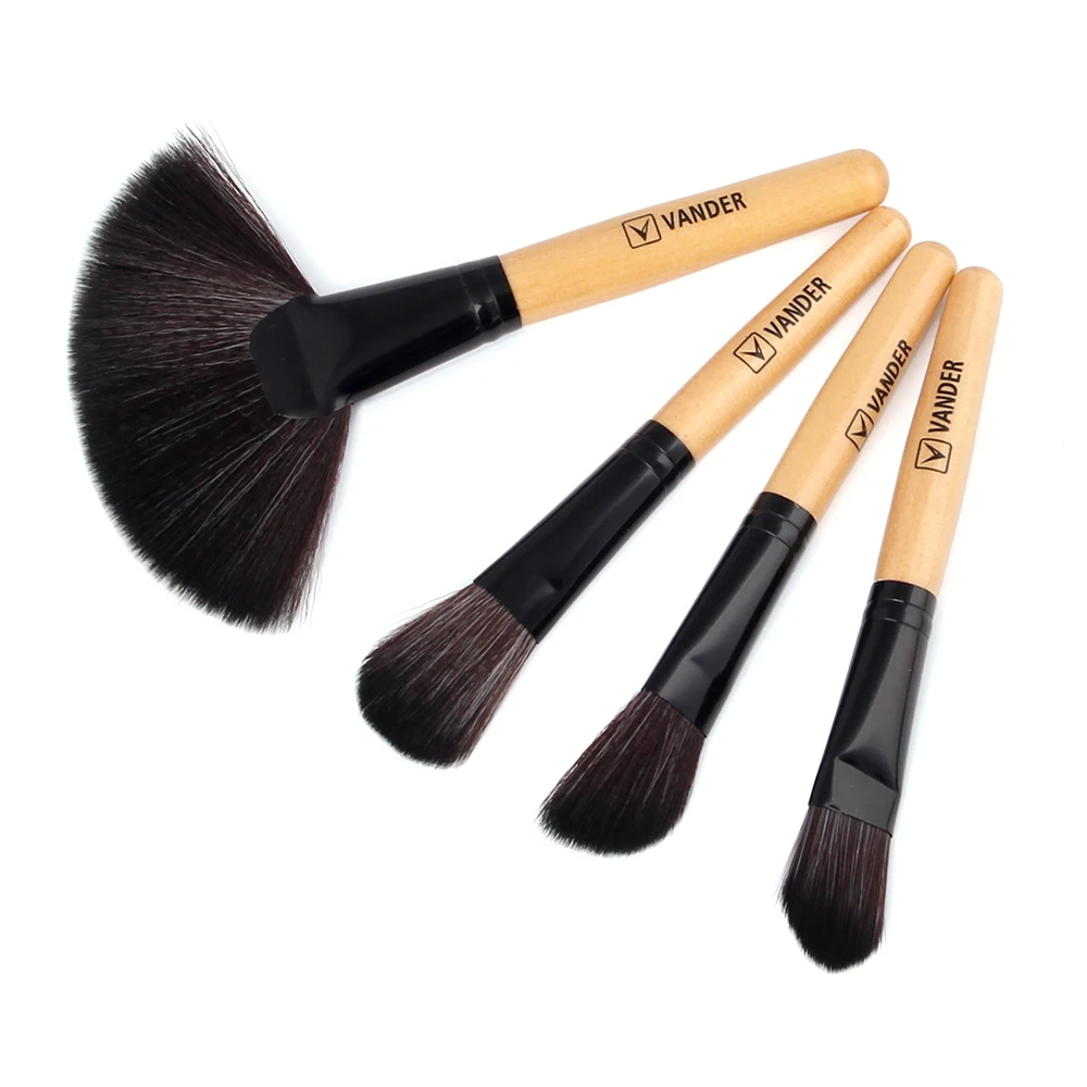 VANDER 24pcs Makeup Brushes Set Kit Professional Eyeshadow Eyeliner Cream Make up Brushes Cosmetic Beauty Maquillaje with Bag (10)