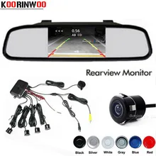 Koorinwoo dwurdzeniowy procesor 4 czujniki parkowania lusterko samochodowe Monitor TFT kamera cofania Assist Radar dodatkowy System alarmowy