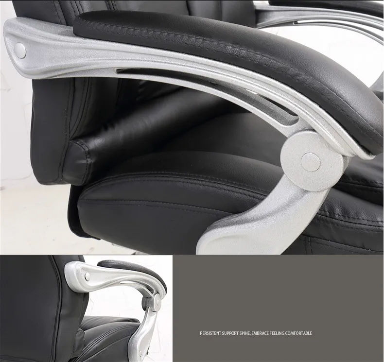 Удобный подъемный компьютерный стул 170 градусов лежащий стул для дома офиса Роскошный PU материал босс стул сиденье офисная мебель