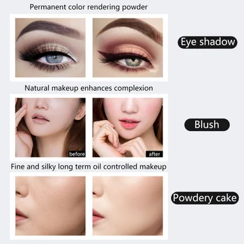 

7 Colors Eyeshadow Blush Palette Eye Shadow Blusher Waterproof Brighten Skin Color Eyes Makeup Sets