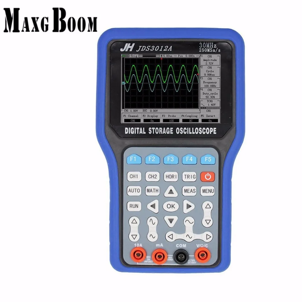 

JinHan JDS3012A Series Handheld Digital Storage Oscilloscope and Digital Multimeter, 30MHz, Single Channel,250MS/s Sample Rate
